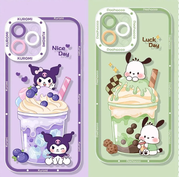 Fundas transparentes de sanrio para iPhone