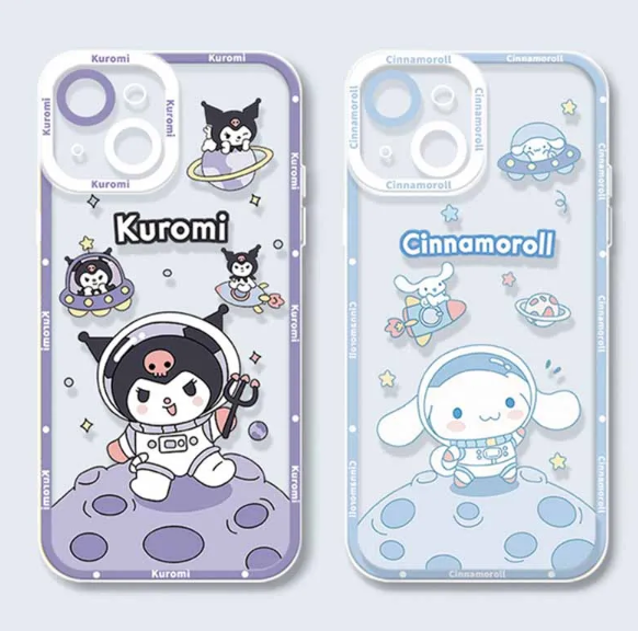 Fundas transparentes de sanrio para iPhone