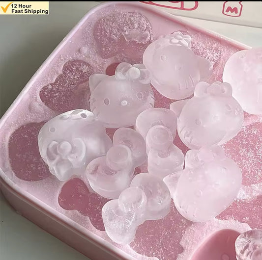 Molde de silicona para hielo o reposteria hello kitty