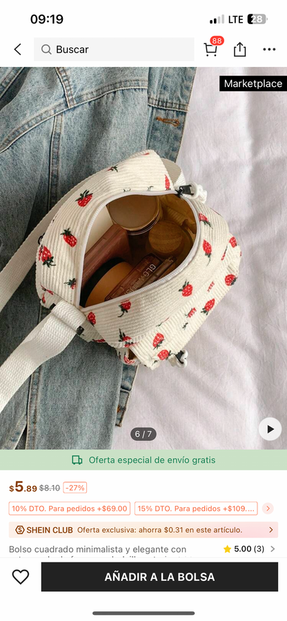 Bolso frutilla