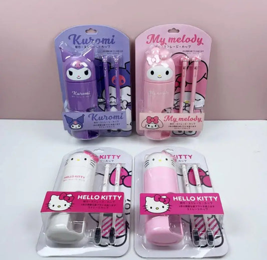 Set cepillo de dientes con vaso sanrio