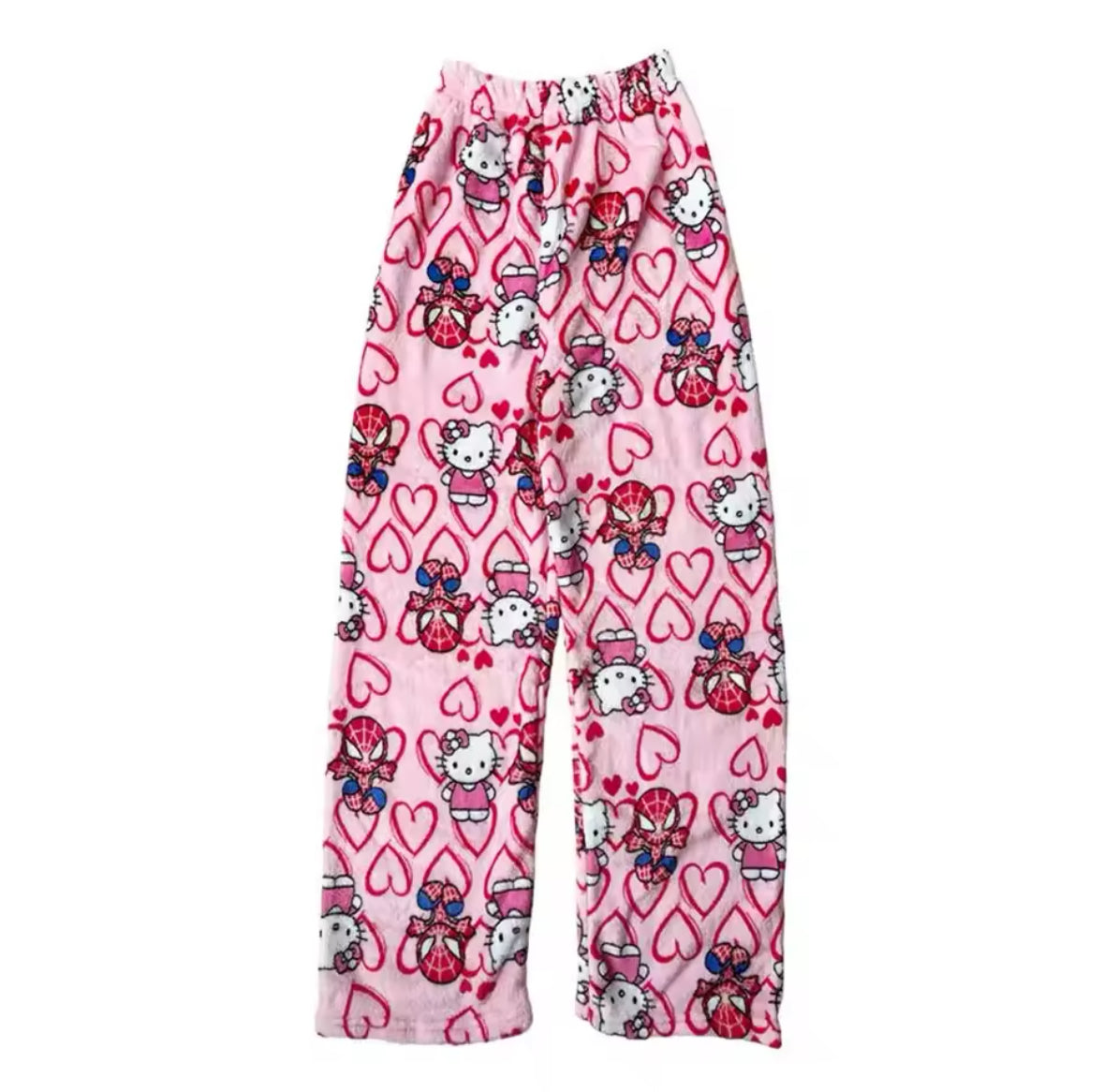 Pijama hello kitty con spiderman rosado talle L