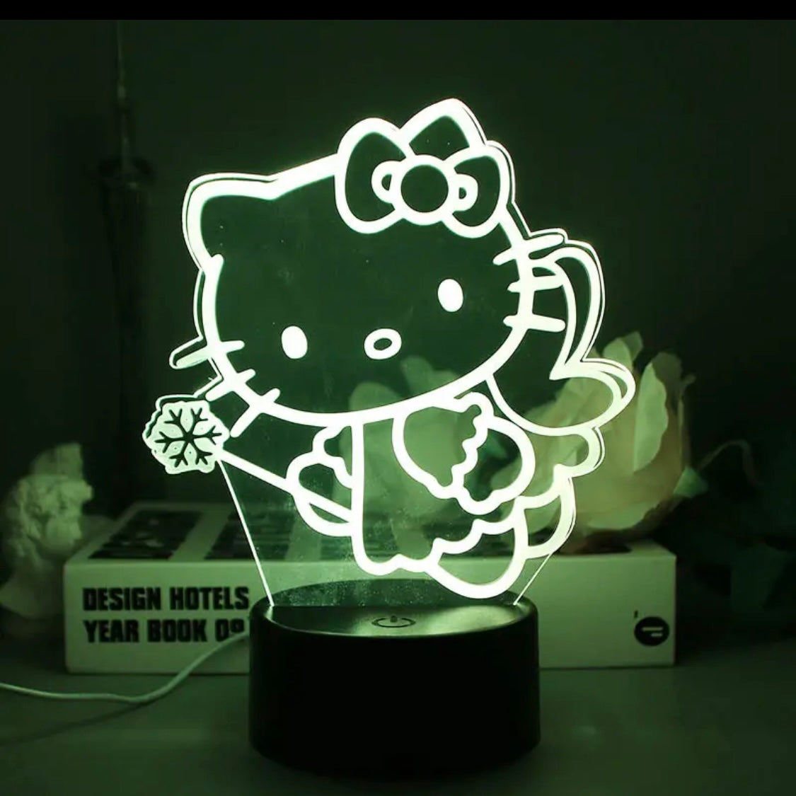 Luces led con figuras de dibujos