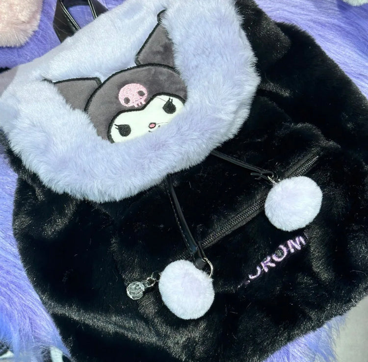 Mochila sanrio peludita