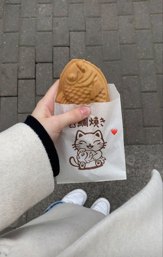 Taiyaki relleno de chocolate