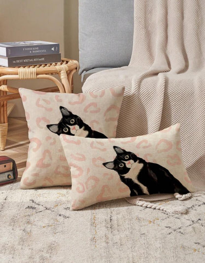 Funda de almohadones gatos