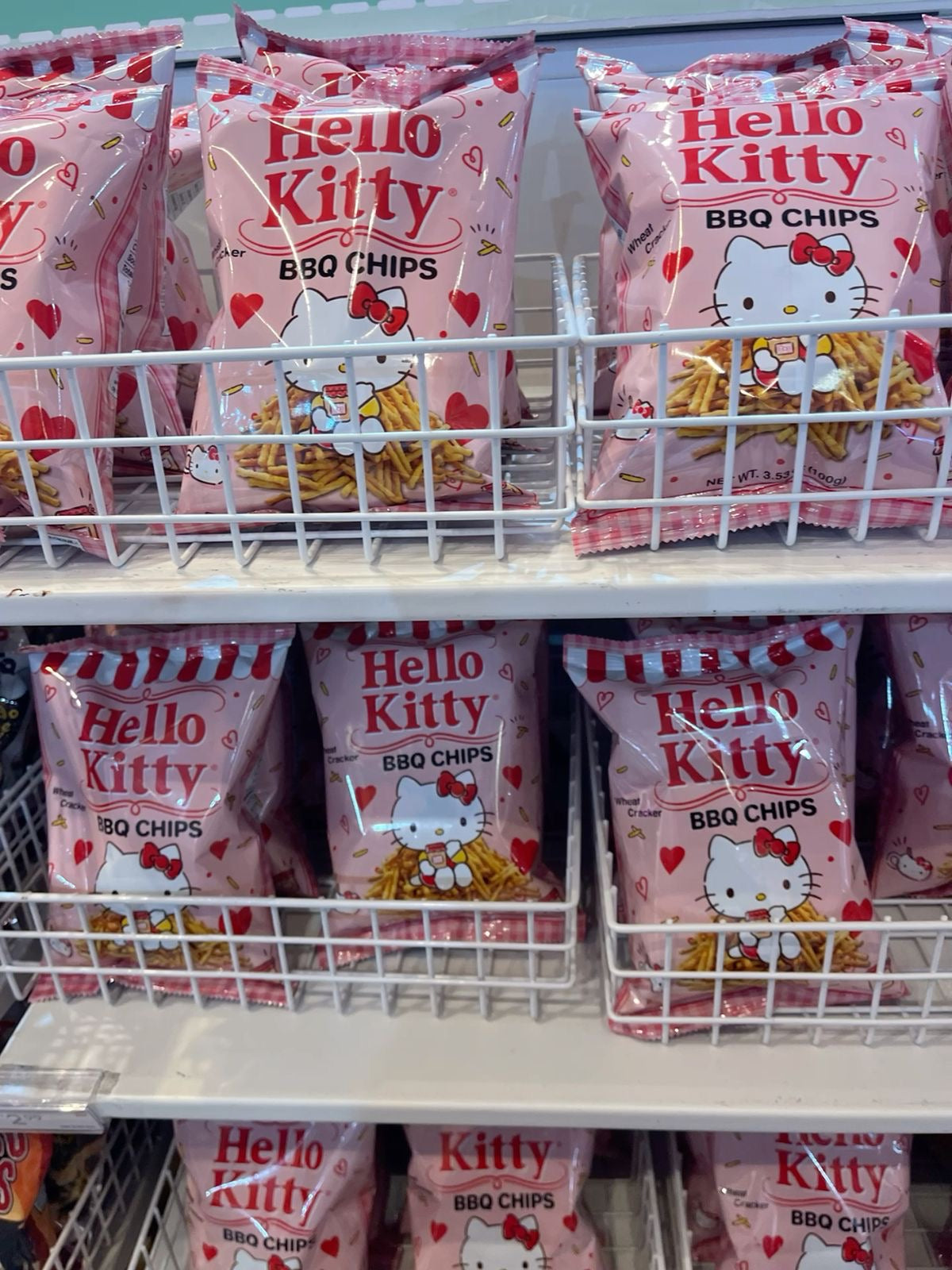 Chips de barbacoa Hello Kitty 100gr