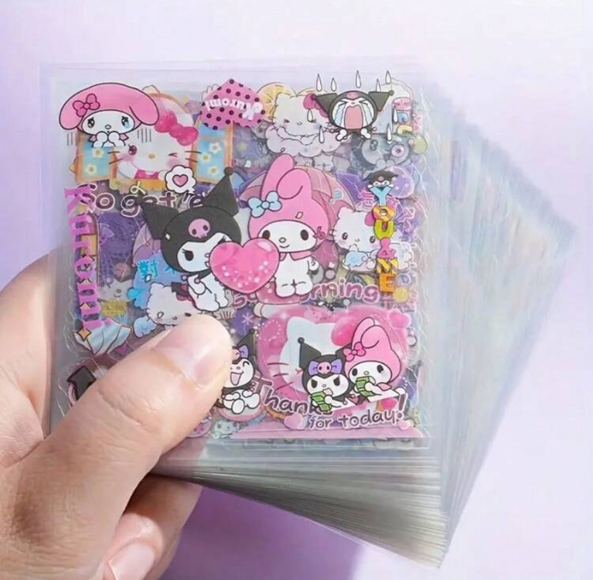 Caja de stickers sanrio