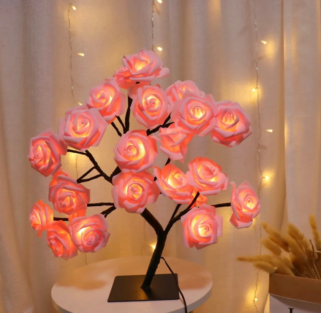 Lámpara árbol de rosas