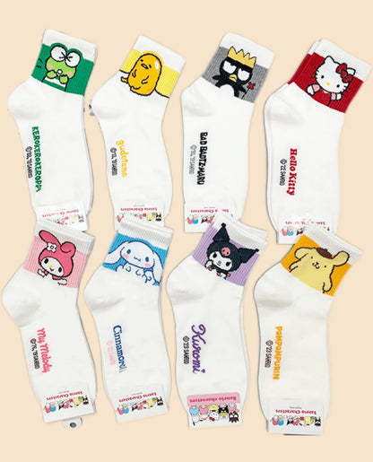 Pack 8 medias sanrio