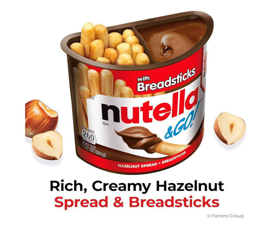 Nutella mas breadsticks