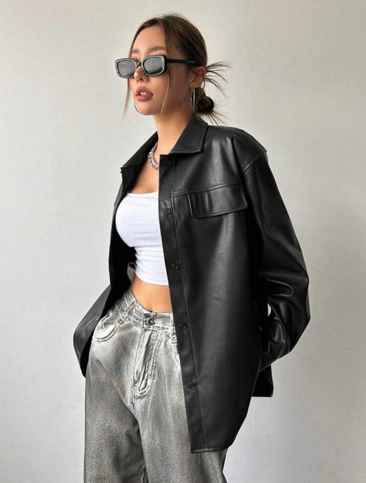 Campera simil cuero