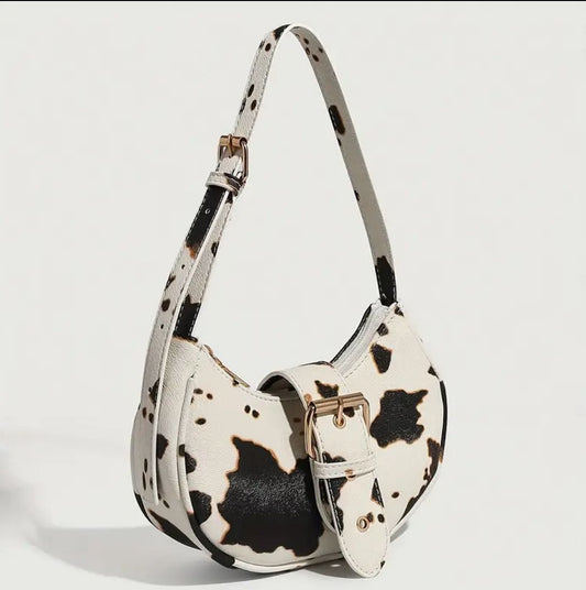 Cartera estampado de vaca
